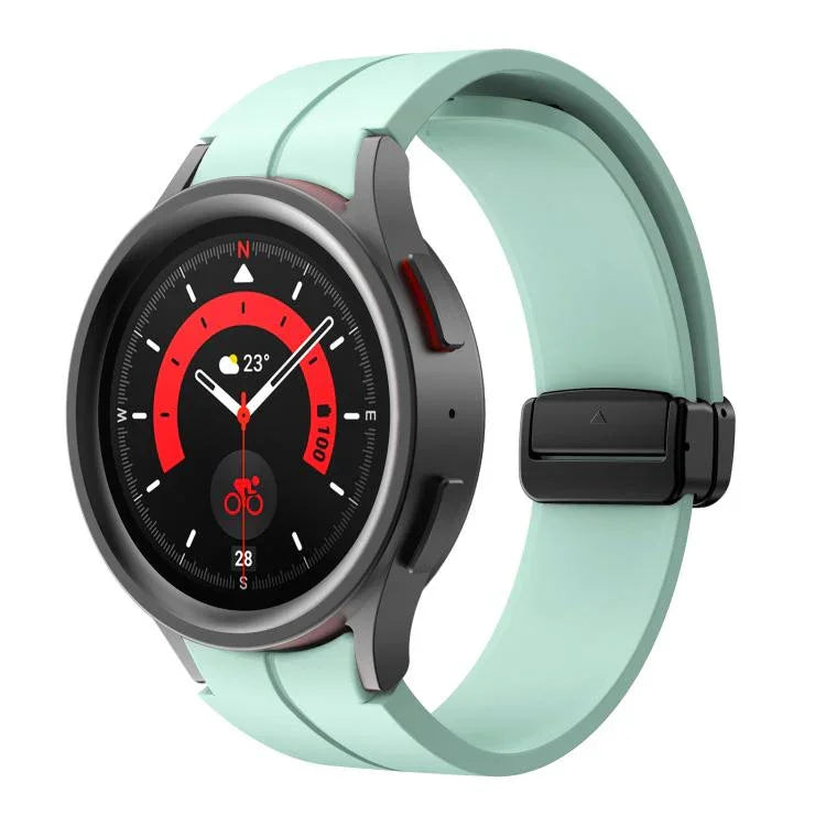 Dây đeo silicone khóa gập lõm nam châm Kalebol, Dành cho Samsung Galaxy Watch7 / 6 / 5