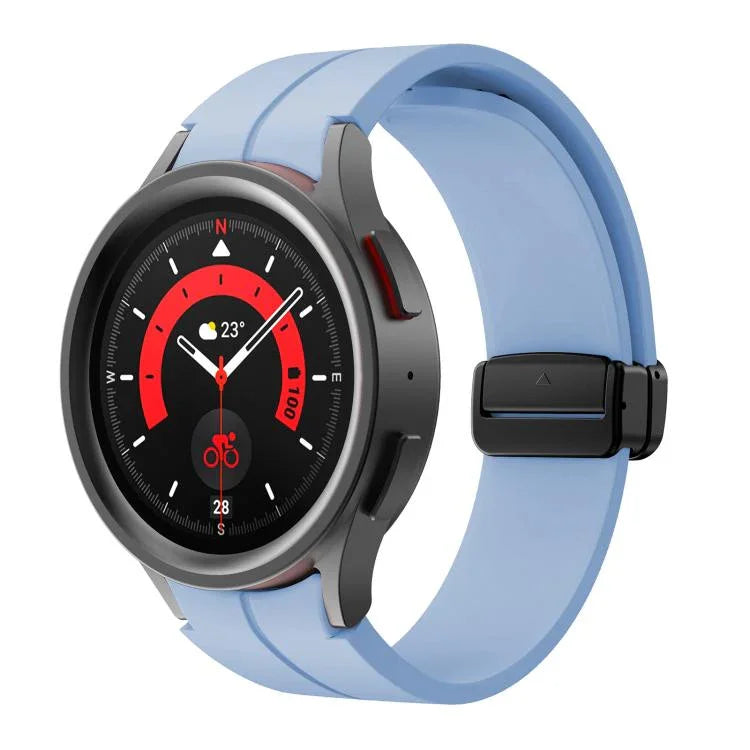 Dây đeo silicone khóa gập lõm nam châm Kalebol, Dành cho Samsung Galaxy Watch7 / 6 / 5