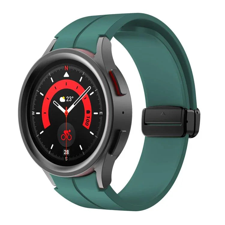 Dây đeo silicone khóa gập lõm nam châm Kalebol, Dành cho Samsung Galaxy Watch7 / 6 / 5