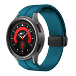 Dây đeo silicone khóa gập lõm nam châm Kalebol, Dành cho Samsung Galaxy Watch7 / 6 / 5