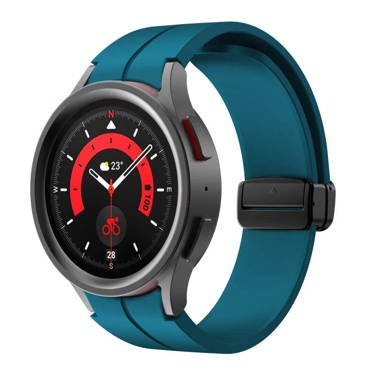 Dây đeo silicone khóa gập lõm nam châm Kalebol, Dành cho Samsung Galaxy Watch7 / 6 / 5