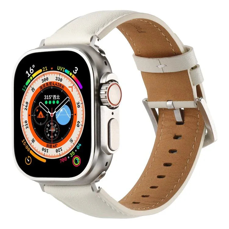 Dây đồng hồ da thật trơn Kalebol, Dành cho Apple Watch 46mm / 49mm / 45mm / 44mm, Dành cho Apple Watch 42mm / 41mm / 40mm / 38mm