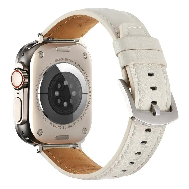 Dây đồng hồ da thật trơn Kalebol, Dành cho Apple Watch 46mm / 49mm / 45mm / 44mm, Dành cho Apple Watch 42mm / 41mm / 40mm / 38mm