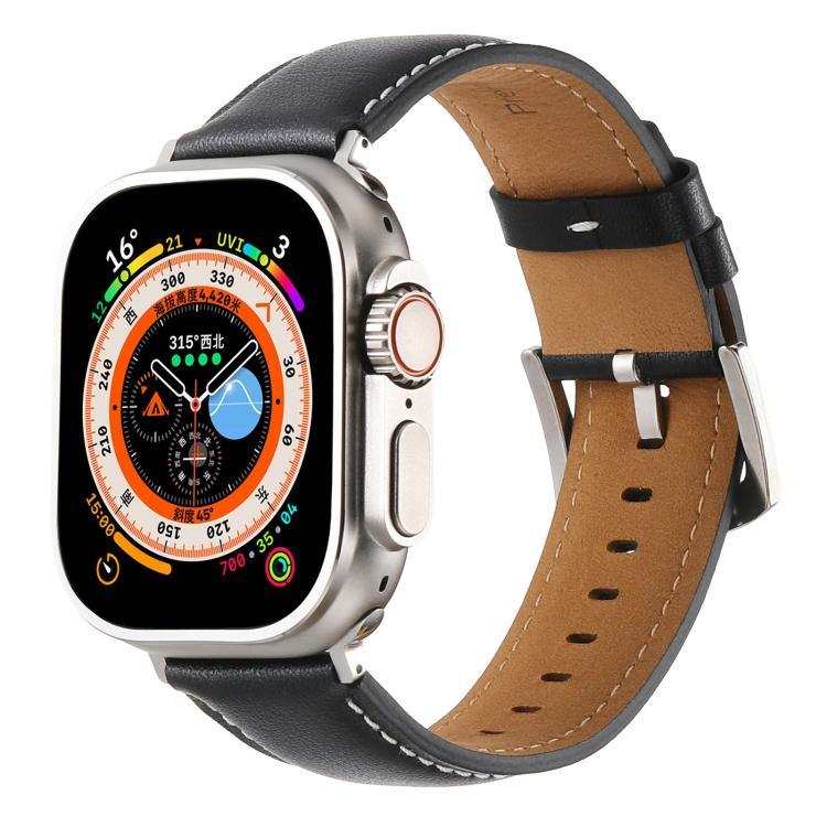 Dây đồng hồ da thật trơn Kalebol, Dành cho Apple Watch 46mm / 49mm / 45mm / 44mm, Dành cho Apple Watch 42mm / 41mm / 40mm / 38mm