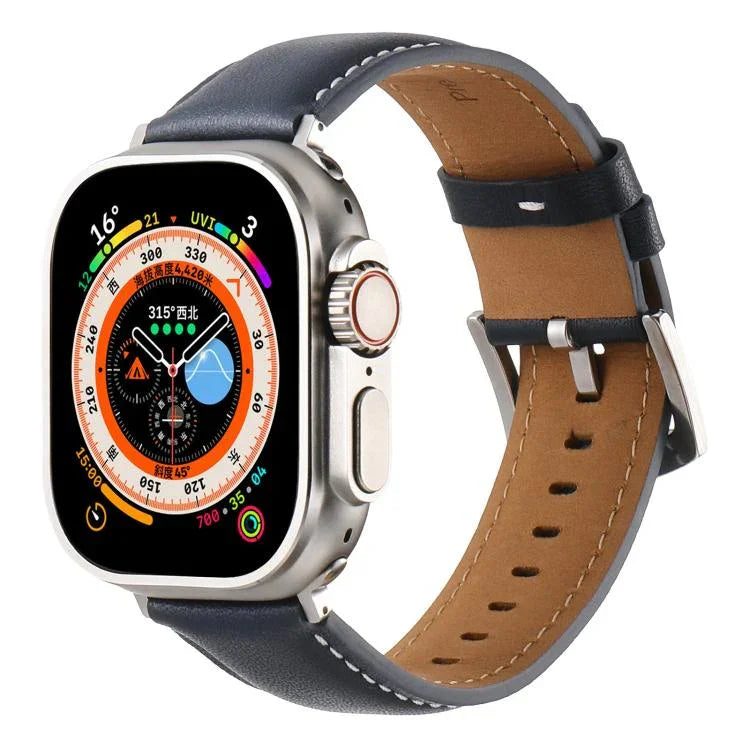 Dây đồng hồ da thật trơn Kalebol, Dành cho Apple Watch 46mm / 49mm / 45mm / 44mm, Dành cho Apple Watch 42mm / 41mm / 40mm / 38mm