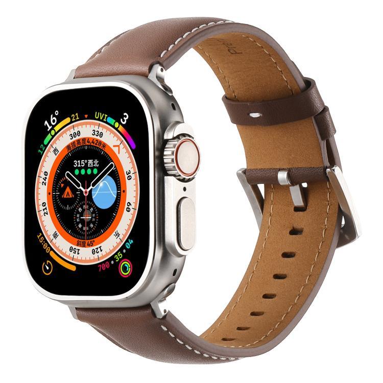 Dây đồng hồ da thật trơn Kalebol, Dành cho Apple Watch 46mm / 49mm / 45mm / 44mm, Dành cho Apple Watch 42mm / 41mm / 40mm / 38mm