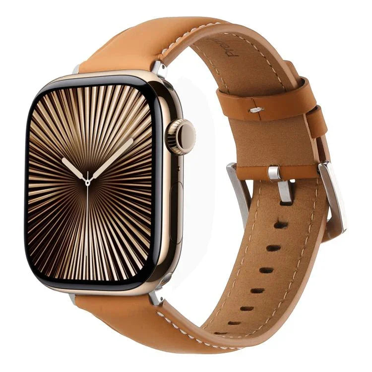 Dây đồng hồ da thật trơn Kalebol, Dành cho Apple Watch 46mm / 49mm / 45mm / 44mm, Dành cho Apple Watch 42mm / 41mm / 40mm / 38mm