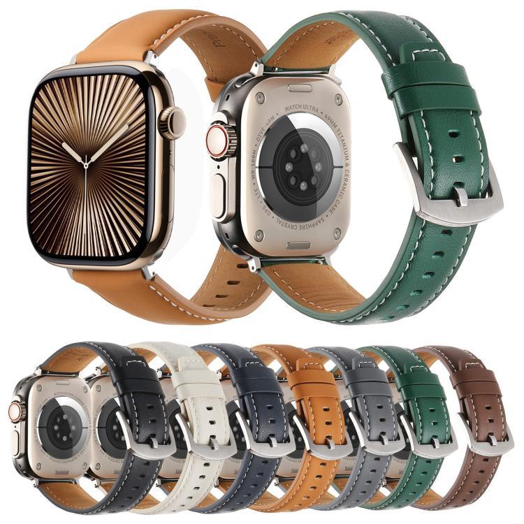 Dây đồng hồ da thật trơn Kalebol, Dành cho Apple Watch 46mm / 49mm / 45mm / 44mm, Dành cho Apple Watch 42mm / 41mm / 40mm / 38mm