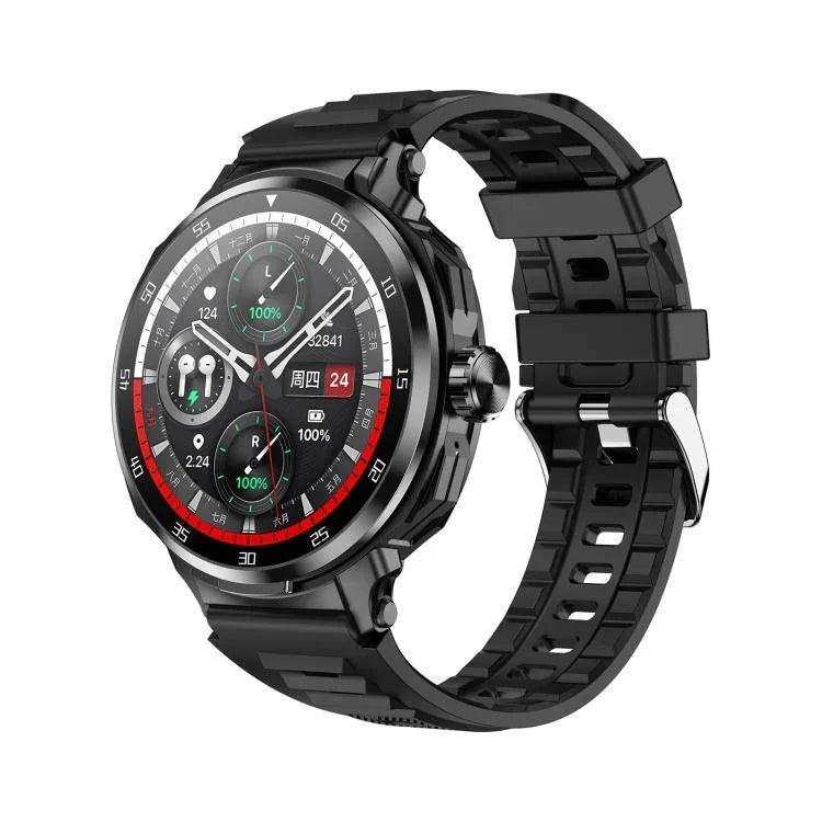 Tai nghe Bluetooth 2 trong 1 D11 màn hình 1.46 inch, hỗ trợ gọi Bluetooth / NFC / đo nhịp tim, D11 (Đen), D11 (Xanh lá)