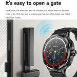 Tai nghe Bluetooth 2 trong 1 D11 màn hình 1.46 inch, hỗ trợ gọi Bluetooth / NFC / đo nhịp tim, D11 (Đen), D11 (Xanh lá)