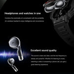 Tai nghe Bluetooth 2 trong 1 D11 màn hình 1.46 inch, hỗ trợ gọi Bluetooth / NFC / đo nhịp tim, D11 (Đen), D11 (Xanh lá)
