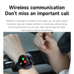 Tai nghe Bluetooth 2 trong 1 D11 màn hình 1.46 inch, hỗ trợ gọi Bluetooth / NFC / đo nhịp tim, D11 (Đen), D11 (Xanh lá)
