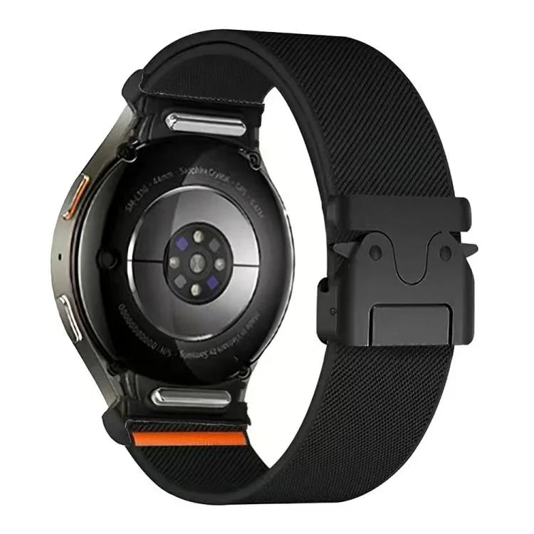 Dây đồng hồ nylon co giãn khóa dù nút bấm, Dành cho Samsung Galaxy Watch 7 / 6 / 5 / 4