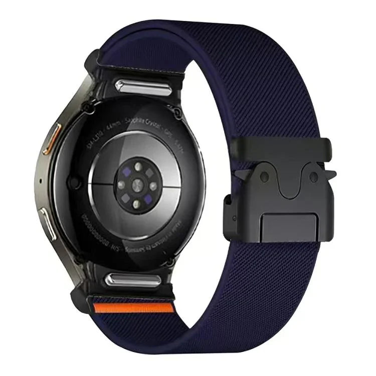 Dây đồng hồ nylon co giãn khóa dù nút bấm, Dành cho Samsung Galaxy Watch 7 / 6 / 5 / 4