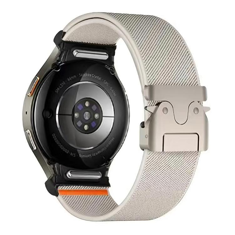 Dây đồng hồ nylon co giãn khóa dù nút bấm, Dành cho Samsung Galaxy Watch 7 / 6 / 5 / 4