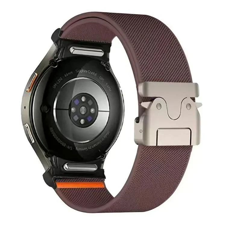 Dây đồng hồ nylon co giãn khóa dù nút bấm, Dành cho Samsung Galaxy Watch 7 / 6 / 5 / 4