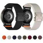 Dây đồng hồ nylon co giãn khóa dù nút bấm, Dành cho Samsung Galaxy Watch 7 / 6 / 5 / 4