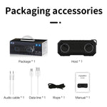 Loa Bluetooth không dây X8 chống nước IPX7, đèn màu, loa siêu trầm