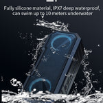 Loa Bluetooth không dây X8 chống nước IPX7, đèn màu, loa siêu trầm