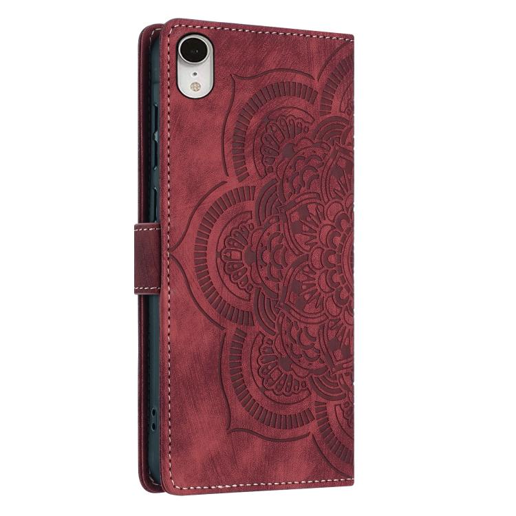 Ốp lưng điện thoại da mờ cổ điển Mandala dập nổi, dành cho iPhone XR, dành cho iPhone XS Max, dành cho iPhone 7 Plus / 8 Plus