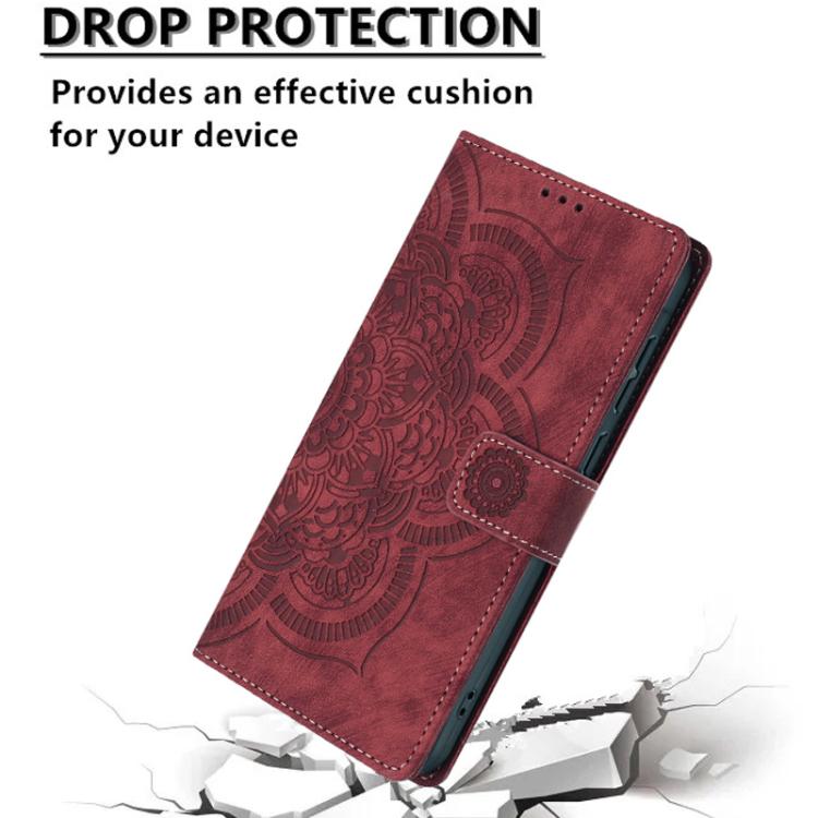 Ốp lưng điện thoại da mờ cổ điển Mandala dập nổi, dành cho iPhone XR, dành cho iPhone XS Max, dành cho iPhone 7 Plus / 8 Plus
