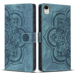 Ốp lưng điện thoại da mờ cổ điển Mandala dập nổi, dành cho iPhone XR, dành cho iPhone XS Max, dành cho iPhone 7 Plus / 8 Plus