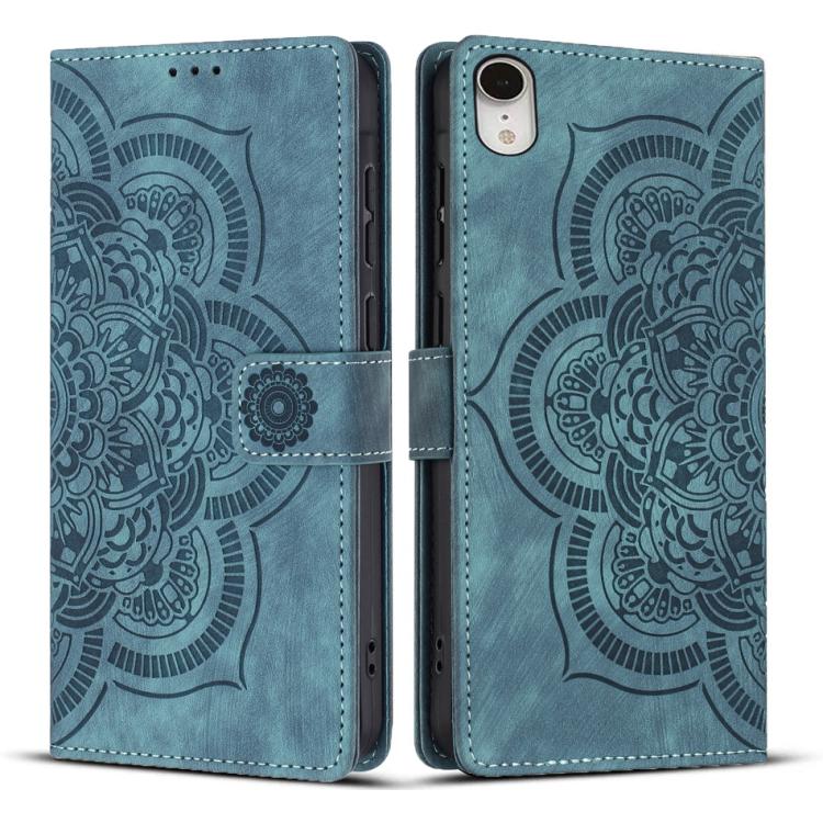 Ốp lưng điện thoại da mờ cổ điển Mandala dập nổi, dành cho iPhone XR, dành cho iPhone XS Max, dành cho iPhone 7 Plus / 8 Plus