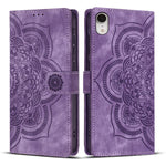 Ốp lưng điện thoại da mờ cổ điển Mandala dập nổi, dành cho iPhone XR, dành cho iPhone XS Max, dành cho iPhone 7 Plus / 8 Plus