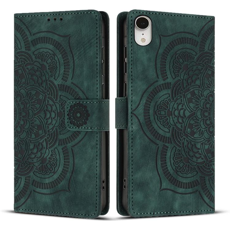 Ốp lưng điện thoại da mờ cổ điển Mandala dập nổi, dành cho iPhone XR, dành cho iPhone XS Max, dành cho iPhone 7 Plus / 8 Plus
