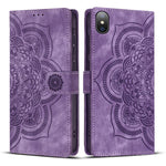 Ốp lưng điện thoại da mờ cổ điển Mandala dập nổi, dành cho iPhone XR, dành cho iPhone XS Max, dành cho iPhone 7 Plus / 8 Plus