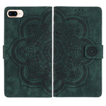 Ốp lưng điện thoại da mờ cổ điển Mandala dập nổi, dành cho iPhone XR, dành cho iPhone XS Max, dành cho iPhone 7 Plus / 8 Plus