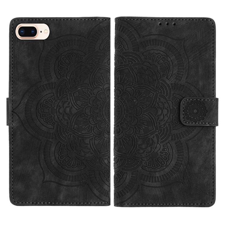 Ốp lưng điện thoại da mờ cổ điển Mandala dập nổi, dành cho iPhone XR, dành cho iPhone XS Max, dành cho iPhone 7 Plus / 8 Plus
