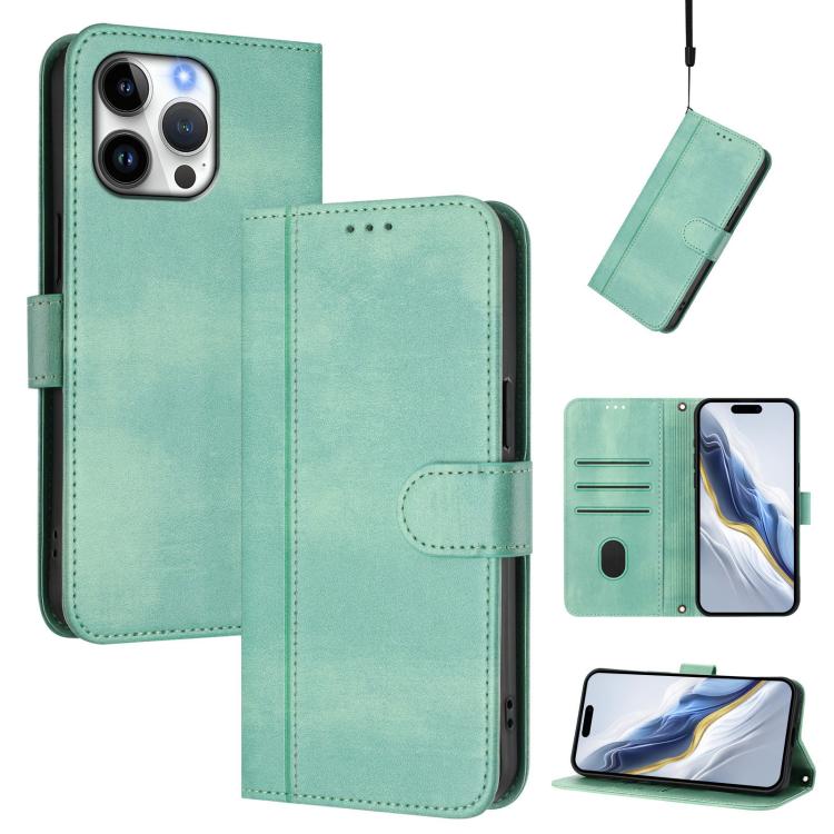 Ốp lưng điện thoại da cổ điển khóa ghép đường kẻ, dành cho iPhone 16 Pro, iPhone 16 Plus, iPhone 16, iPhone 15 Pro Max, iPhone 15 Pro, iPhone 15 Plus