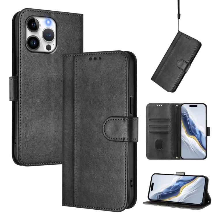 Ốp lưng điện thoại da cổ điển khóa ghép đường kẻ, dành cho iPhone 16 Pro, iPhone 16 Plus, iPhone 16, iPhone 15 Pro Max, iPhone 15 Pro, iPhone 15 Plus