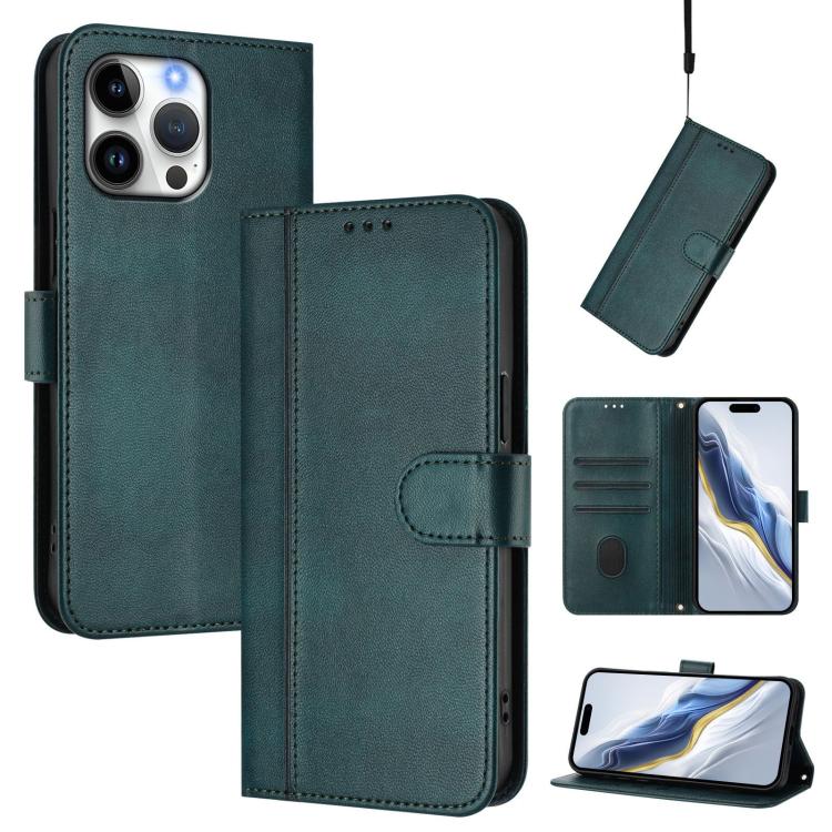 Ốp lưng điện thoại da cổ điển khóa ghép đường kẻ, dành cho iPhone 16 Pro, iPhone 16 Plus, iPhone 16, iPhone 15 Pro Max, iPhone 15 Pro, iPhone 15 Plus