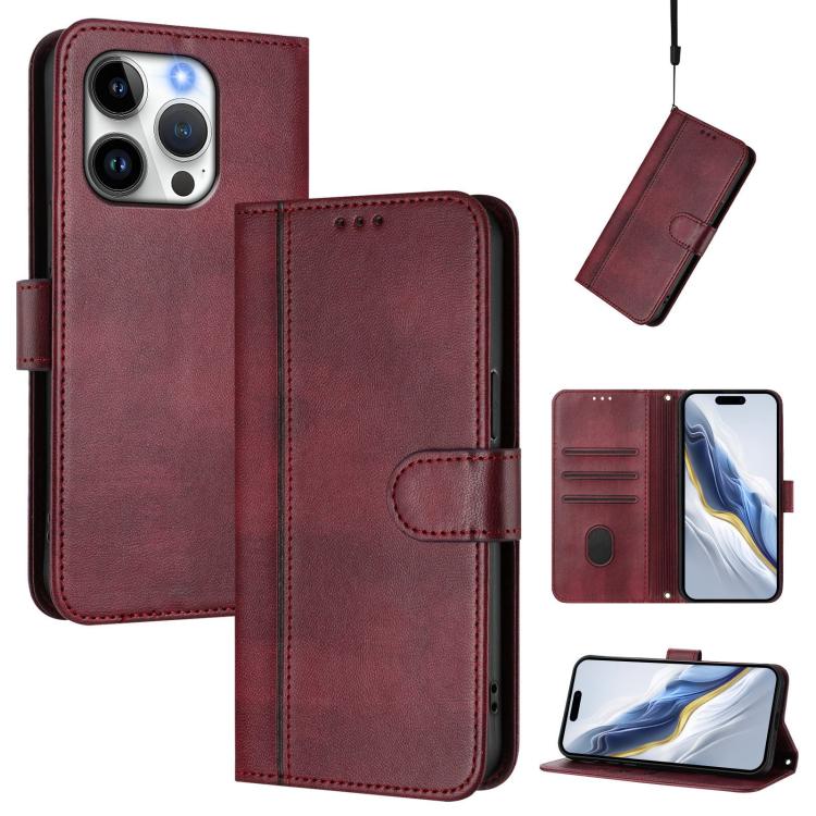 Ốp lưng điện thoại da cổ điển khóa ghép đường kẻ, dành cho iPhone 16 Pro, iPhone 16 Plus, iPhone 16, iPhone 15 Pro Max, iPhone 15 Pro, iPhone 15 Plus