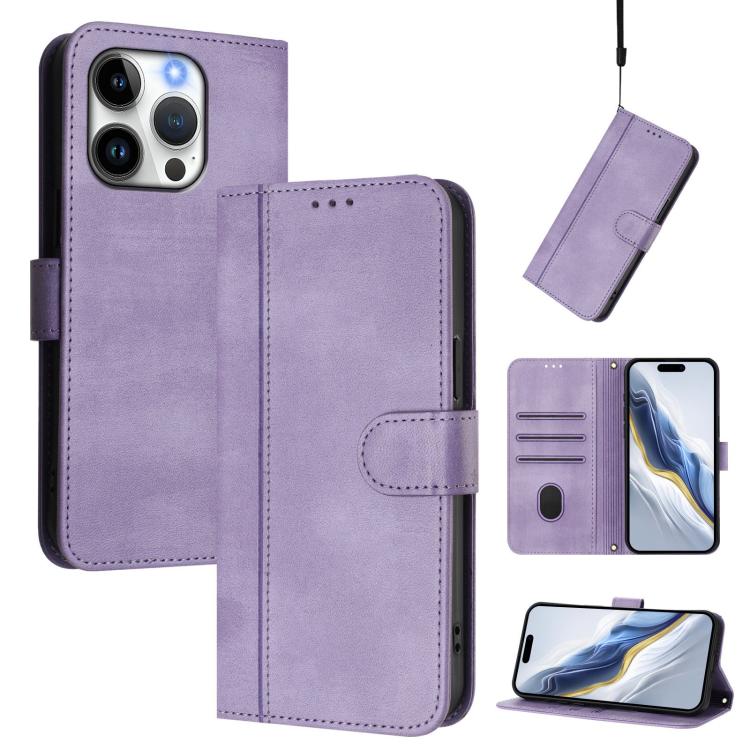 Ốp lưng điện thoại da cổ điển khóa ghép đường kẻ, dành cho iPhone 16 Pro, iPhone 16 Plus, iPhone 16, iPhone 15 Pro Max, iPhone 15 Pro, iPhone 15 Plus