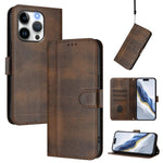 Ốp lưng điện thoại da cổ điển khóa ghép đường kẻ, dành cho iPhone 16 Pro, iPhone 16 Plus, iPhone 16, iPhone 15 Pro Max, iPhone 15 Pro, iPhone 15 Plus