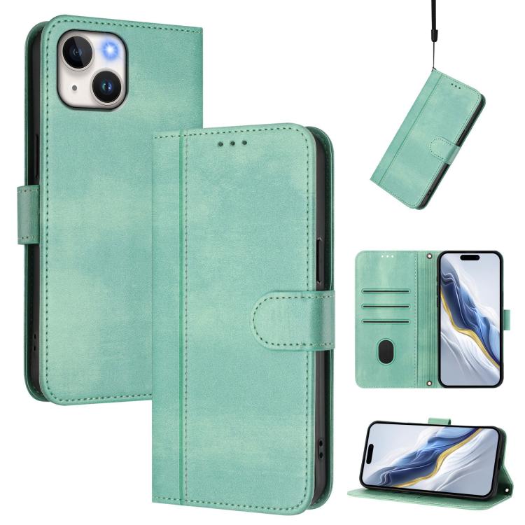Ốp lưng điện thoại da cổ điển khóa ghép đường kẻ, dành cho iPhone 16 Pro, iPhone 16 Plus, iPhone 16, iPhone 15 Pro Max, iPhone 15 Pro, iPhone 15 Plus