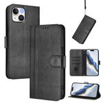 Ốp lưng điện thoại da cổ điển khóa ghép đường kẻ, dành cho iPhone 16 Pro, iPhone 16 Plus, iPhone 16, iPhone 15 Pro Max, iPhone 15 Pro, iPhone 15 Plus