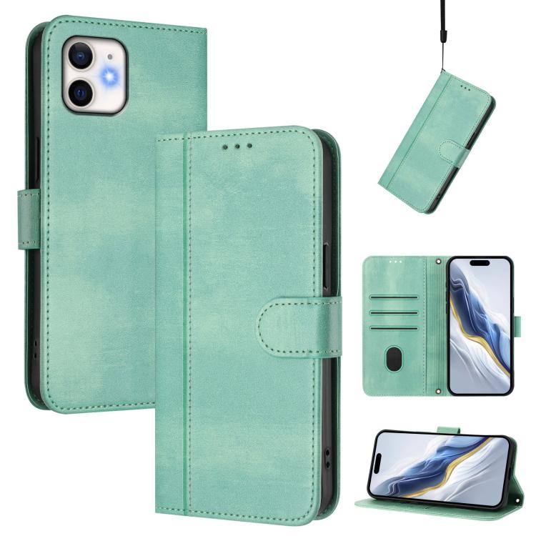 Ốp điện thoại da cổ điển khóa nối đường kẻ, dành cho iPhone 11 Pro Max, iPhone 11, iPhone 11 Pro, iPhone X / XS, iPhone XR, iPhone XS Max