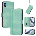 Ốp điện thoại da cổ điển khóa nối đường kẻ, dành cho iPhone 11 Pro Max, iPhone 11, iPhone 11 Pro, iPhone X / XS, iPhone XR, iPhone XS Max