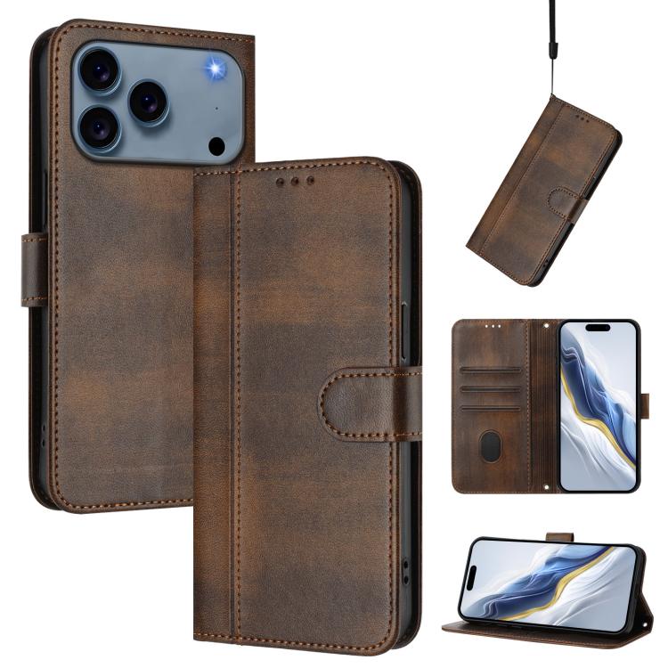 Ốp lưng điện thoại da cổ điển nối dây có khóa, dành cho iPhone 17e / 16e, dành cho iPhone 17 Pro Max, dành cho iPhone 17 Pro, dành cho iPhone 17, dành cho iPhone Air, dành cho iPhone 16 Pro Max