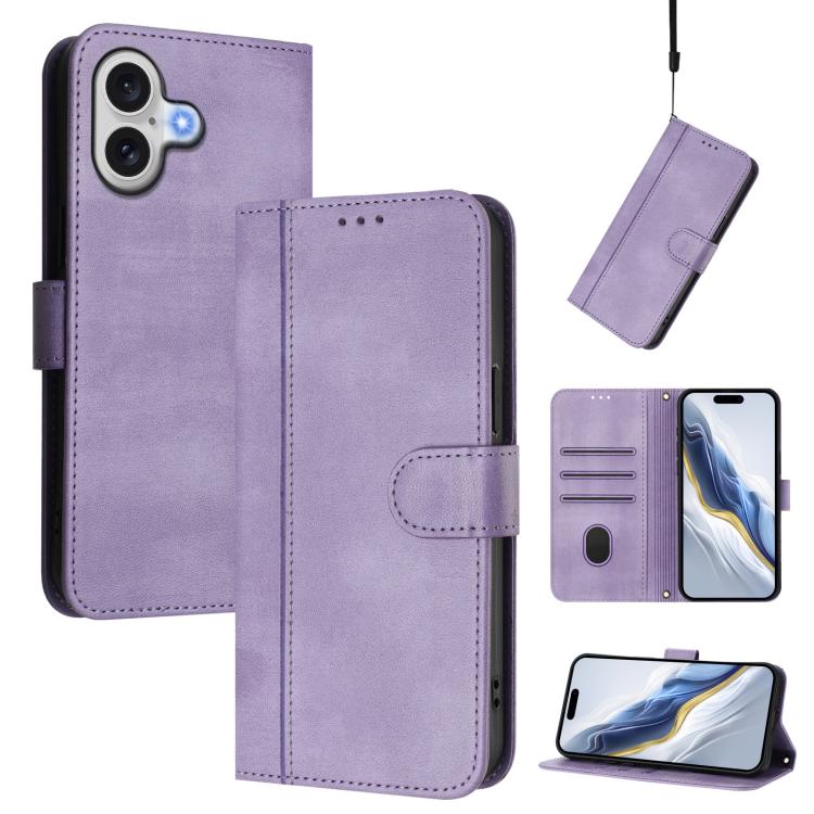 Ốp lưng điện thoại da cổ điển nối dây có khóa, dành cho iPhone 17e / 16e, dành cho iPhone 17 Pro Max, dành cho iPhone 17 Pro, dành cho iPhone 17, dành cho iPhone Air, dành cho iPhone 16 Pro Max