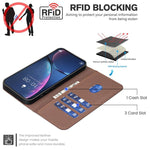 Ốp điện thoại da RFID họa tiết hình học, dành cho iPhone 6 / 7 / 8 / SE, iPhone 13 Pro Max, iPhone 13 Pro, iPhone 12 / 12 Pro, iPhone 12 Pro Max, iPhone 11 Pro Max, iPhone 11, iPhone 11 Pro