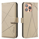 Ốp điện thoại da RFID họa tiết hình học, dành cho iPhone 6 / 7 / 8 / SE, iPhone 13 Pro Max, iPhone 13 Pro, iPhone 12 / 12 Pro, iPhone 12 Pro Max, iPhone 11 Pro Max, iPhone 11, iPhone 11 Pro