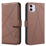 Ốp điện thoại da RFID họa tiết hình học, dành cho iPhone 6 / 7 / 8 / SE, iPhone 13 Pro Max, iPhone 13 Pro, iPhone 12 / 12 Pro, iPhone 12 Pro Max, iPhone 11 Pro Max, iPhone 11, iPhone 11 Pro