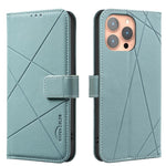 Ốp điện thoại da RFID họa tiết hình học, dành cho iPhone 6 / 7 / 8 / SE, iPhone 13 Pro Max, iPhone 13 Pro, iPhone 12 / 12 Pro, iPhone 12 Pro Max, iPhone 11 Pro Max, iPhone 11, iPhone 11 Pro