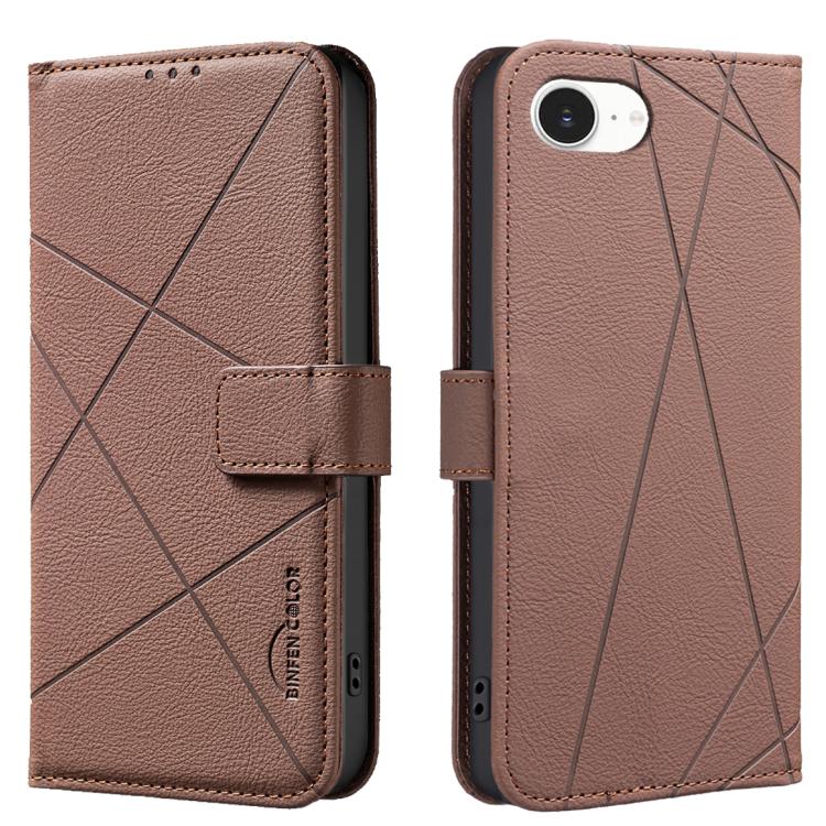 Ốp lưng điện thoại da họa tiết hình học RFID, dành cho iPhone 16e / 17e, dành cho iPhone 17 Pro Max, dành cho iPhone 17 Pro, dành cho iPhone 17, dành cho iPhone Air, dành cho iPhone 16 Pro Max, dành cho iPhone 16 Pro, dành cho iPhone 16 Plus