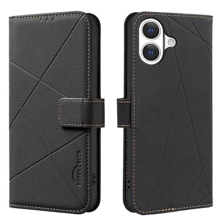 Ốp lưng điện thoại da họa tiết hình học RFID, dành cho iPhone 16e / 17e, dành cho iPhone 17 Pro Max, dành cho iPhone 17 Pro, dành cho iPhone 17, dành cho iPhone Air, dành cho iPhone 16 Pro Max, dành cho iPhone 16 Pro, dành cho iPhone 16 Plus